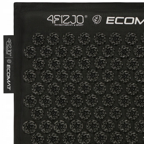Мат для иглоукалывания  4FIZJO Eco Mat Аппликатор Кузнецова Black/Black - фото №6